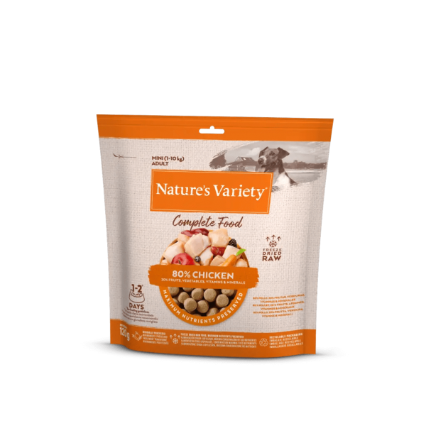 NATURE\'S VARIETY - Complete Food (Aliment Complet) Lyophilis� Chien Mini POULET