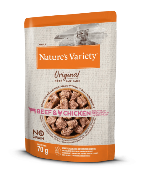 NATURE\'S VARIETY - Original P�t�e pour Chat au BOEUF & POULET