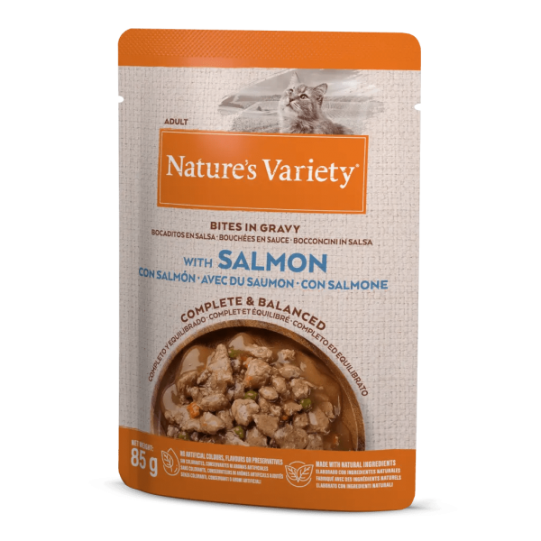NATURE\'S VARIETY - Sachet Bouch�es en Sauce pour Chat au SAUMON
