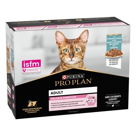 PURINA PROPLAN - Adult Delicate Digestion Morceaux en Sauce POISSON