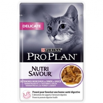 PURINA PROPLAN - NutriSavour Delicate Dinde P�t�e en sauce 85g