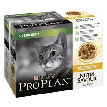 PURINA PROPLAN - NutriSavour Sterilised Poulet P�t�e en sauce 10x85g