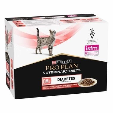 PURINA PROPLAN Veterinary Diets - DM St/Ox Diabetes 10x85 g au B�uf