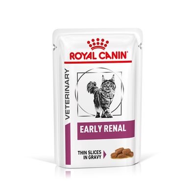 ROYAL CANIN Veterinary - Chat Early Renal, �minc�s en sauce