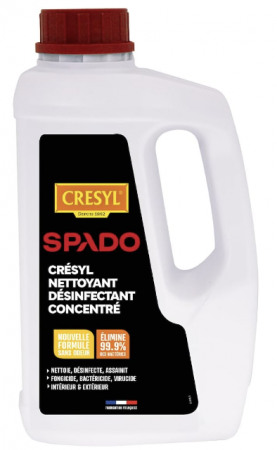 SPADO - Cr&eacute;syl concentr&eacute; - D&eacute;sinfectant, bact&eacute;ricide et levuricide - longue dur&eacute;e 1L