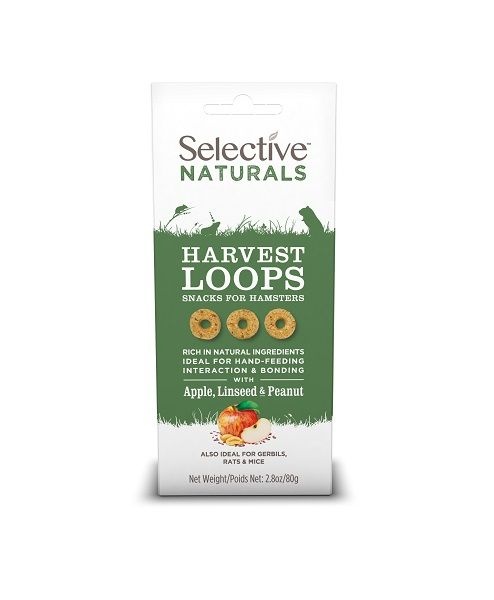 SUPREME - SCIENCE SELECTIVE - Friandises Hamster Harvest Loops Pomme, Graine de lin & Cacahu�te