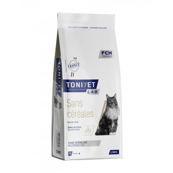 TONIVET Chat Sans C�r�ales - St�rilis� 1.5 kg