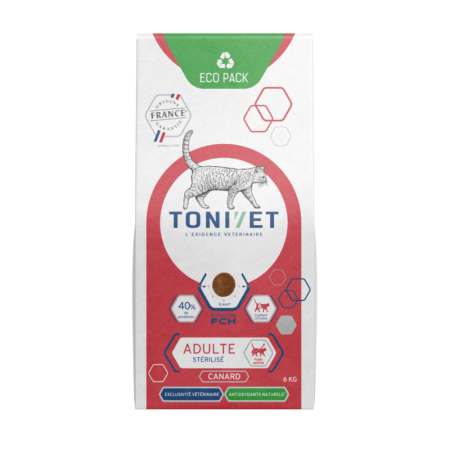 TONIVET® - Chat Adulte stérilisé au CANARD