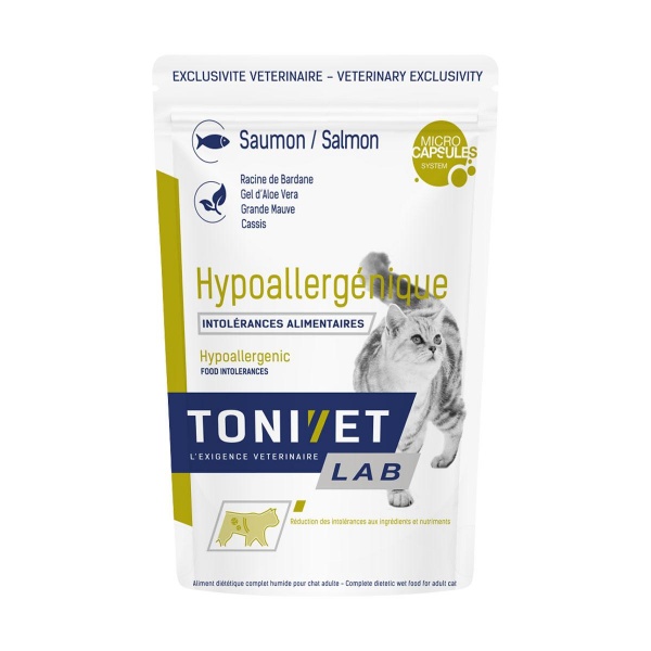 TONIVET� - LAB Chat - Sachet Aliment Complet Humide HYPOALLERG�NIQUE au Saumon