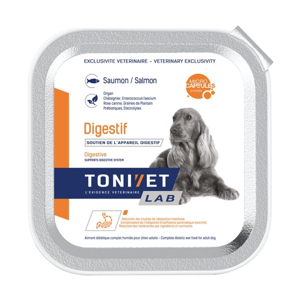 TONIVET� - LAB Chien - Aliment Complet Humide DIGESTIF au Saumon
