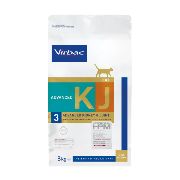 VIRBAC - Vet HPM Croquettes Chat Insuffisance R�nale & Ost�oarthrite / Advanced KJ 3 