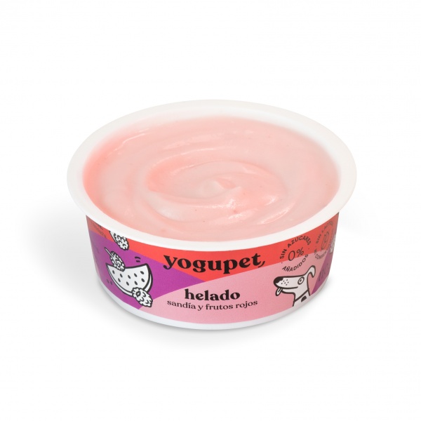 yogupet - Cr�me Glac�e pour Chien (Sans Lactose & Sans Sucre Ajout�) � la Past�que, Framboise & M�re