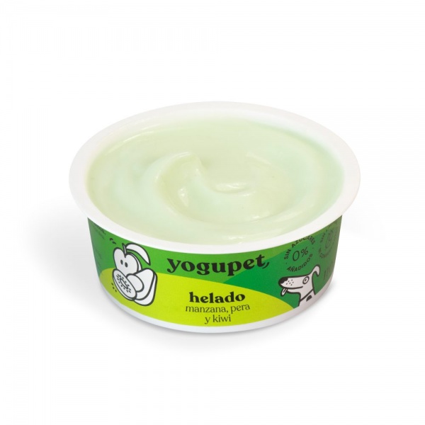 yogupet - Cr�me Glac�e pour Chien (Sans Lactose & Sans Sucre Ajout�) � la Pomme, Poire & Kiwi
