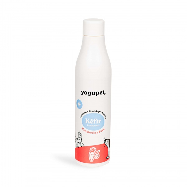 yogupet - K�fir Pasteuris� pour Chien avec Collag�ne + Chondroprotecteurs CAROTTE & POIRE