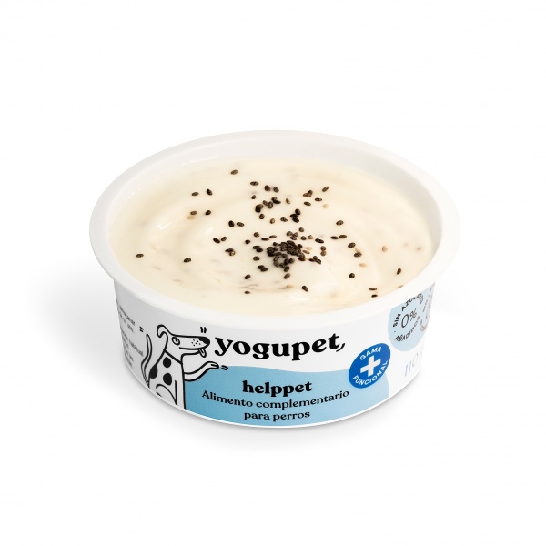 yogupet - Yaourt pour Chien HELPPET (Sans Lactose & Sans Sucre Ajout�) avec des Graines de Chia, de l\'Inuline et du Ginseng
