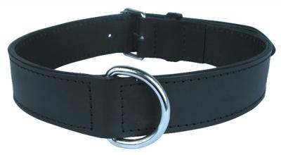 ZOLUX - Collier en cuir doublé noir