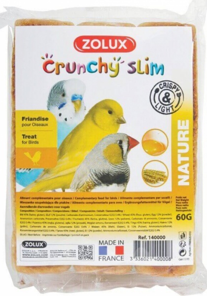 ZOLUX - Crunchy Slim - Echaud�s nature x3