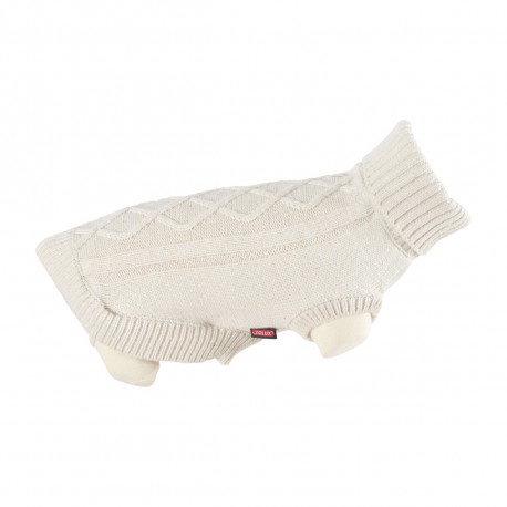ZOLUX - Pull Legend � col roul� beige