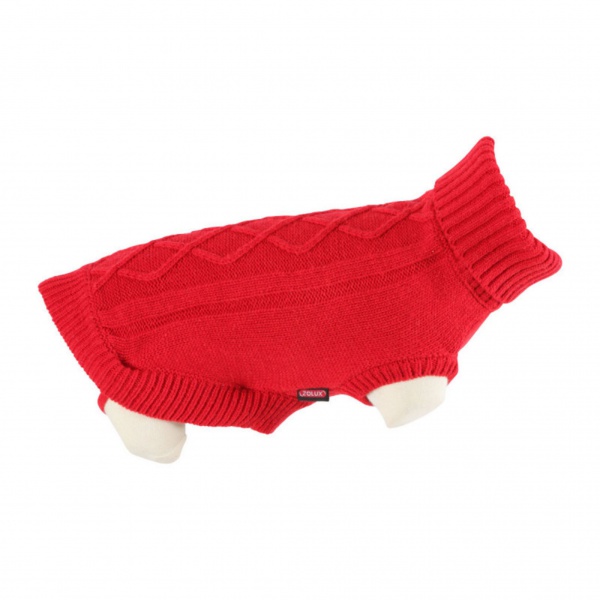 ZOLUX - Pull Legend � col roul� rouge