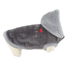 ZOLUX - Pull Teddy � capuche en fourrure Gris