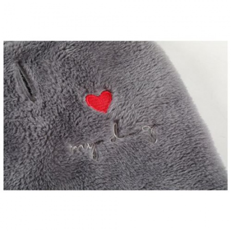 ZOLUX - Pull Teddy à capuche en fourrure Gris