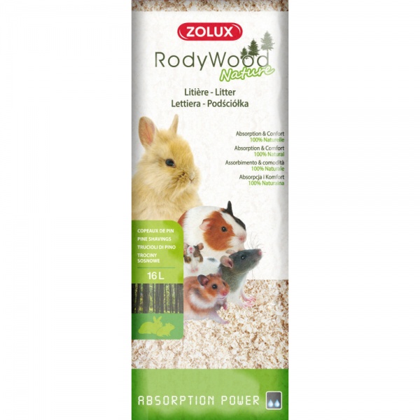 ZOLUX Rodywood - Liti�re copeaux Nature